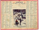 CALENDRIER ORIGINAL 1933  -   LA RECOLTE DU GUI  -  ILLUSTRATION  J L BEUZON - Grand Format : 1921-40