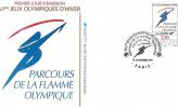 FDC  France: J.O Hiver Albertville 1992  Parcours De La Flamme - Winter 1992: Albertville