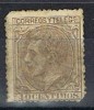 Sello 40 Cts Alfonso XII 1879, Variedad Color, Edifil Num 205 A º - Gebraucht