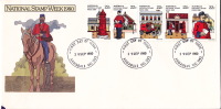 1980 National Stamp Week  Mail Delivery  Sc 755b  Strip Of 5 - FDC