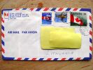 Cover Sent From Canada To Lithuania,  1992, Flag, Squirrel - Sobres Conmemorativos