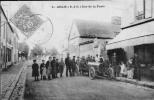 78 ABLIS RUE DE LA POSTE   L´HOTEL PATRONS ET CLIENTS  VOITURE DE COURSE ANCIENNE    TRES ANIMEE - Ablis