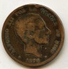10 Centimos "ESPAGNE"  1878 TTB /VF - Primi Conii