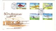 VER1581 - ALDERNEY 1985 , La Serie N. 18/22 Su FDC - Alderney