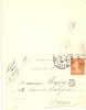 REF LBR33 - FRANCE CARTE LETTRE SEMEUSE CAMEE 10c DATE 633 OBL. DAGUIN PARIS PLACE CHOPIN 29/12/1906 - Letter Cards