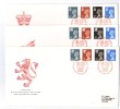 VER1589 - GRAN BRETAGNA 1989 , La Serie N. 1419/1430 Su FDC. Regionali - 1981-1990 Decimale Uitgaven