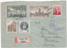 Czechoslovakia - 1953 - Registered Letter To Sweden - Custom Control - Praha 9-12-53 - Briefe U. Dokumente