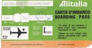 CARTA D'IMBARCO  /  ALITALIA CON PUBBLICITA' - Europe