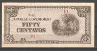 Philippines 1942,50 Centavos Occupation,Japanese Government ,VF - Philippines