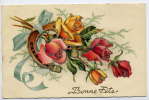 Bonne Fête-- 1956--fleurs (roses),fer à Cheval,particules Brillantes-n° 2625  éd  MD - Autres & Non Classés