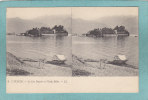 L´ITALIE.  -  Le  Lac  Majeur  Et  L' Isola Bella.  -  BELLE CARTE STREREO  - - Stereoscope Cards