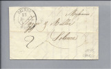 Heimat CH BE Bienne 1835-12-13 Brief Nach Solothurn - ...-1845 Vorphilatelie
