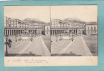 L´ITALIE.  -   Naples . Le  Fort  Saint-Elme  Et  La  Place  Du  Plebiscite. -  BELLE CARTE STREREO  - - Stereoscope Cards