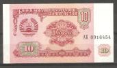 Tajikistan 1994,10 Rubles,VF CRISP UNC,P3 - Tajikistan