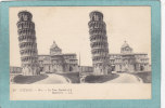 L´ITALIE.  -   Pise.  -  La  Tour  Penchée  Et  Le  Baptistère . -  BELLE  CARTE STREREO  - - Stereoscope Cards