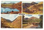 Wales - Snowdon  - 4 Views - Mosaic Postcard - Contea Sconosciuta