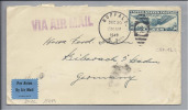 USA 1940-12-20 Zensur-R-Brief Luftpost Nach Bibrach DE - Cartas & Documentos