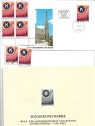 1508f: Österreich 1983 Kiwanis- Kongress: Schwarzdruck Plus Viererblock **, Einzel- Und Mustermarke, FDC - Proofs & Reprints