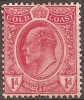 GOLD COAST - 1908 1d King Edward VII. Scott 66. Mint Hinged. Nipped Perfs At Base - Goldküste (...-1957)