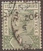 STRAITS SETTLEMENTS - 1892 1c Queen Victoria. Scott 83. Used - Straits Settlements