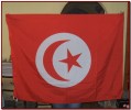 Tunisia / Tunisie - Tunisian Silk Flag 130cm X 97cm / 51"x38" - Banderas