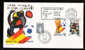 COPA MUNDIAL COUPE DU MONDE FOOTBALL ESPAGNE 82 CONSEIL DE L´EUROPE EUROPA PARLAMENT NUMEROTE TIRAGE LIMITE 400 Ex. FDC - 1982 – Espagne