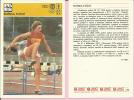 SPORT CARD No 230 - ĐURĐA FOČIĆ, Yugoslavia, 1981., 10 X 15 Cm - Athletics