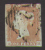 1d Imperforated - GB Plate 62 Used In Ireland -  4 Margins !! - Préphilatélie