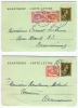 2 KAARTBRIEF - CARTE LETTRE  EEKLO 1941 Naar Ecaussines ( 1 Met Klasseerg) - Carte-Lettere