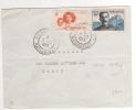 Timbres Yvert N° 313 , 325 / Lettre Du 7/12/55 Pour La France - Briefe U. Dokumente