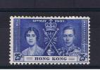 RB 860 - Hong Kong 1939 - Coronation - 25c Blue SG 139 - Mounted Mint Stamp - Nuovi