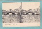 VENISE  -  Le  Pont Du  Rialto .  -  BELLE CARTE STEREO  - - Cartes Stéréoscopiques