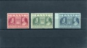 1939-Greece- "Queens" Charity Issue- Deep Violet-green-blue Complete Set MH - Bienfaisance