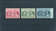 1939-Greece- "Queens" Charity Issue- Deep Violet-green-blue Complete Set MH - Liefdadigheid