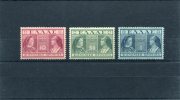 1939-Greece- "Queens" Charity Issue- Deep Violet-green-blue Complete Set MH - Bienfaisance