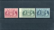 1939-Greece- "Queens" Charity Issue- Deep Violet-green-blue Complete Set MH - Bienfaisance