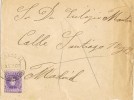 6751. Carta JADRAQUE (Guadalajara) 1907 A Madrid - Storia Postale
