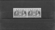 1939-Greece- "Queens" Charity Issue- 50 Lepta Deep Green In Pair (Types II & I) MH - Charity Issues