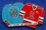 HOCKEY ,BOYS CLUB OF ALASKA 10th ANNIVERSARY LARGE PIN BADGE , LIMITED EDITION NUMBERED No.003 - Invierno