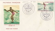 FDC 1971  COUPE DU MONDE DE SKI NAUTIQUE  # TAHITI  #PAPEETE # SPORT # EAU - Wasserski