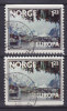 Norway 1977 Mi. 742 Do / Du    1.25 Kr Europa CEPT Landschaft Fischerdorf Hamnøy Auf Insel Moskenes, Lofoten - Gebruikt