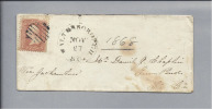USA 1868-11-27 Brief Mit 3Cent Typ 2 - Storia Postale