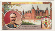 CHROMO Chocolat D'Aiguebelle Frédéric VIII Roi De Danemark Et Le Chateau Royal De Frédériksborg Blason - Aiguebelle