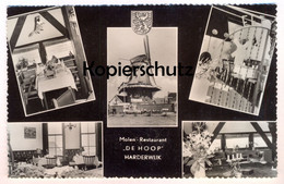 ÄLTERE POSTKARTE HARDERWIJK MOLEN-RESTAURANT DE HOOP Holland Nederland Windmühle Mühle Mill Moulin Windmill Cpa Postcard - Harderwijk