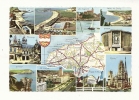 Cp, Carte Géographique, La Seine Maritime, Voyagée 1965 - Landkarten