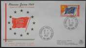 EUROPA - CEPT - CONSEIL DE L EUROPE - EUROPARAT  / 1969 ENVELOPPE COMMEMORATIVE ILLUSTREE (ref EUR226) - Covers & Documents