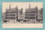 BELGIQUE.  -  Bruxelles.  -  La  Maison  Du  Roi.  -  BELLE CARTE STREREO ANIMEE - - Stereoscope Cards