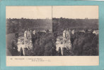 BELGIQUE.  -  Château  Du  Vaulzin.  Bords  De  La  Meuse.  -  BELLE CARTE STREREO  - - Stereoscope Cards
