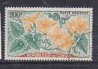 CONGO N° PA 3 200F VERT BLEU JAUNE ET BRUN FLEURS DIVERSES : COGNAUXIA OBL - Autres & Non Classés