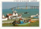 Le Pont De Saint Nazaire - Saint Brevin-bateaux à Quai-les Croisières De L'estuaire-cpm - Saint-Brevin-l'Océan